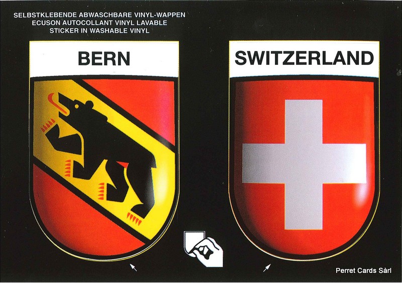 [CP 208613] Postcards SK 324 Stickers BERN + SWITZERLAND