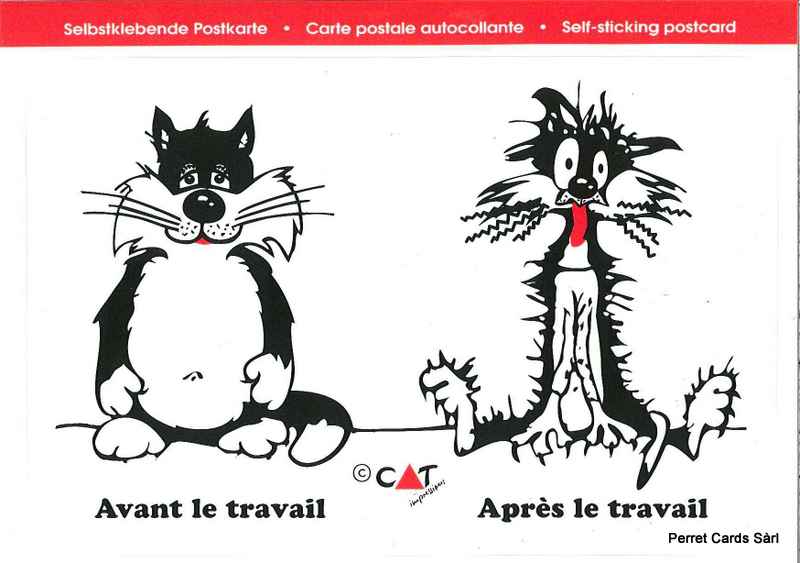 [CP 206814] Postcards SK 425 Stickers 'Avant le travail - Après le travail'