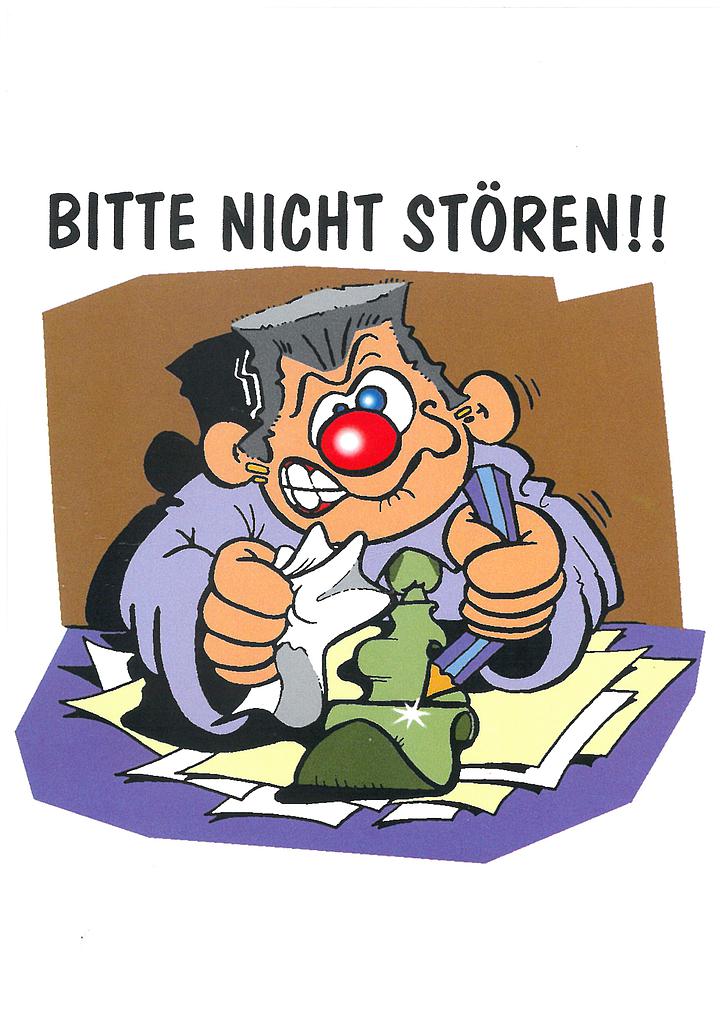 [CP 206555] Postcards SK 500 Stickers Bitte nicht stören!!