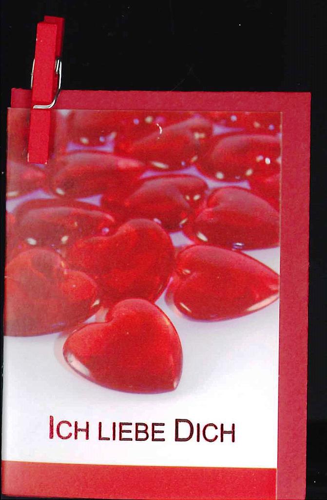 [MN-P7 LI 50384] Mini Liebe mit Klammern