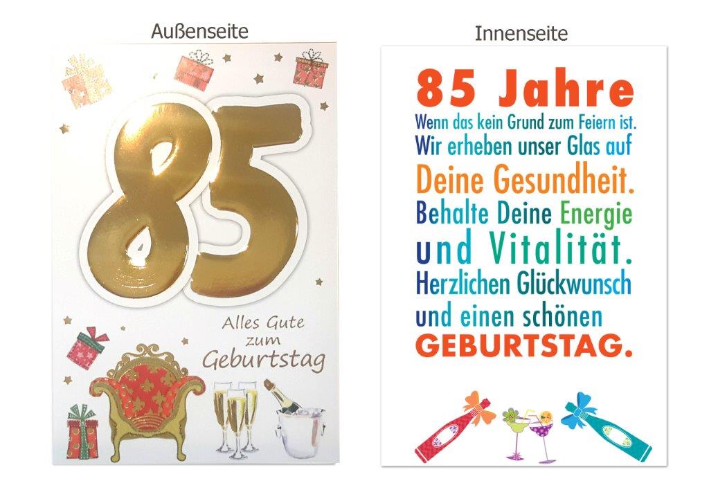 [FZ UK-33501] Karte 85. Geb. Fixzahlen