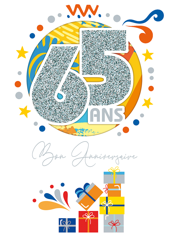 Carte Anniv. 65 ans