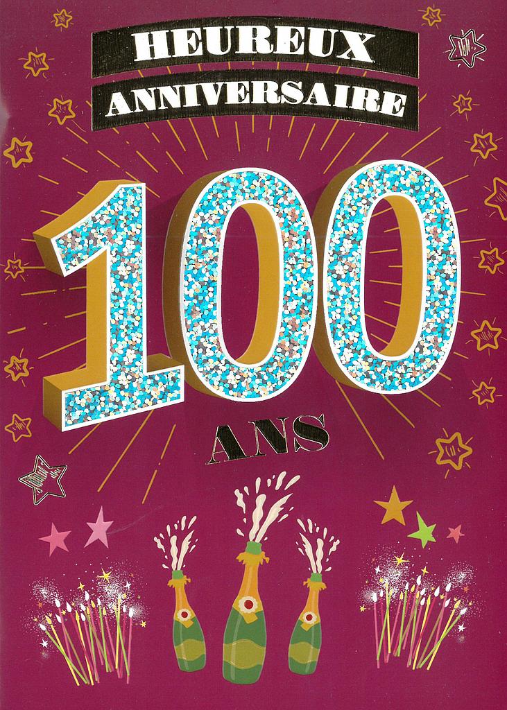 [AG CDHA100] Carte Anniv. âge fixe