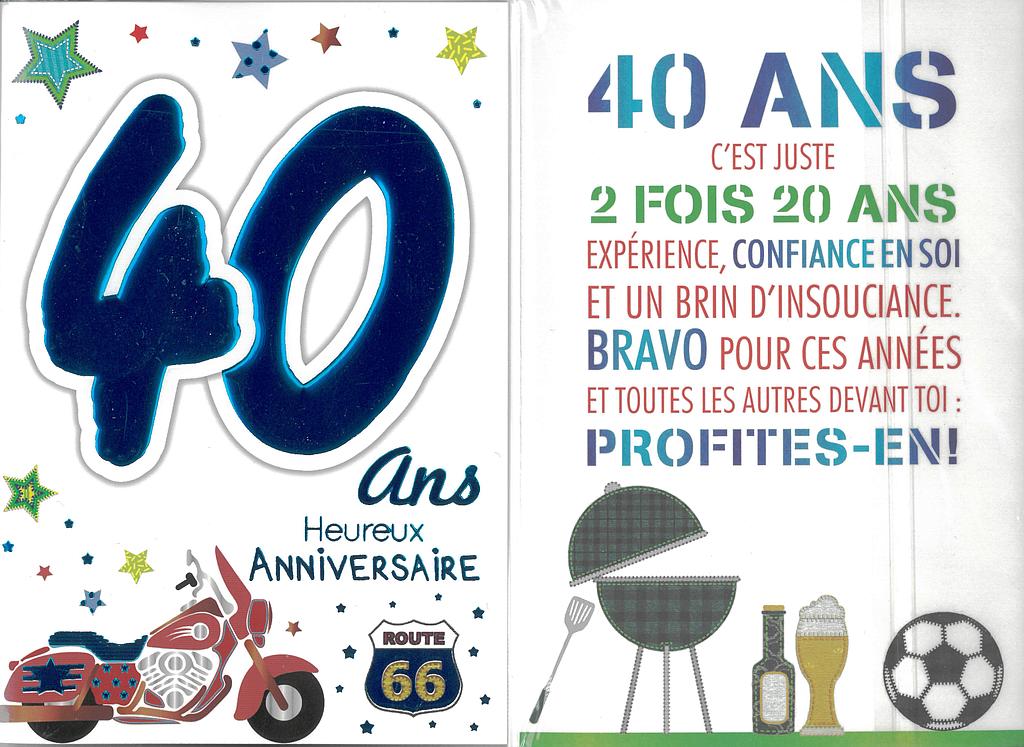 [AG UK-33511] Carte Anniv. âge fixe