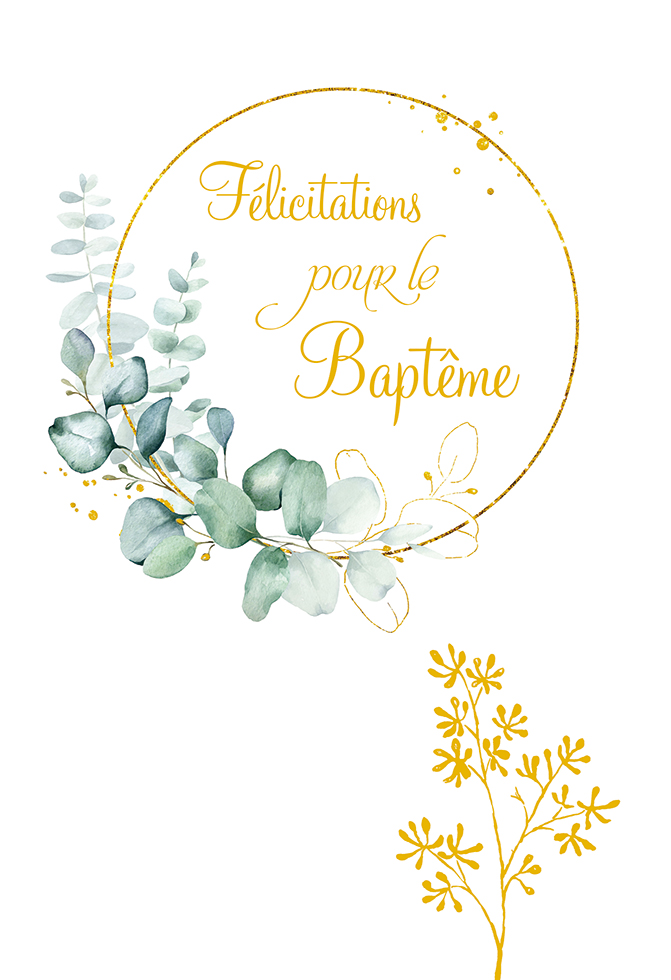 [BP C62124] Carte Baptême