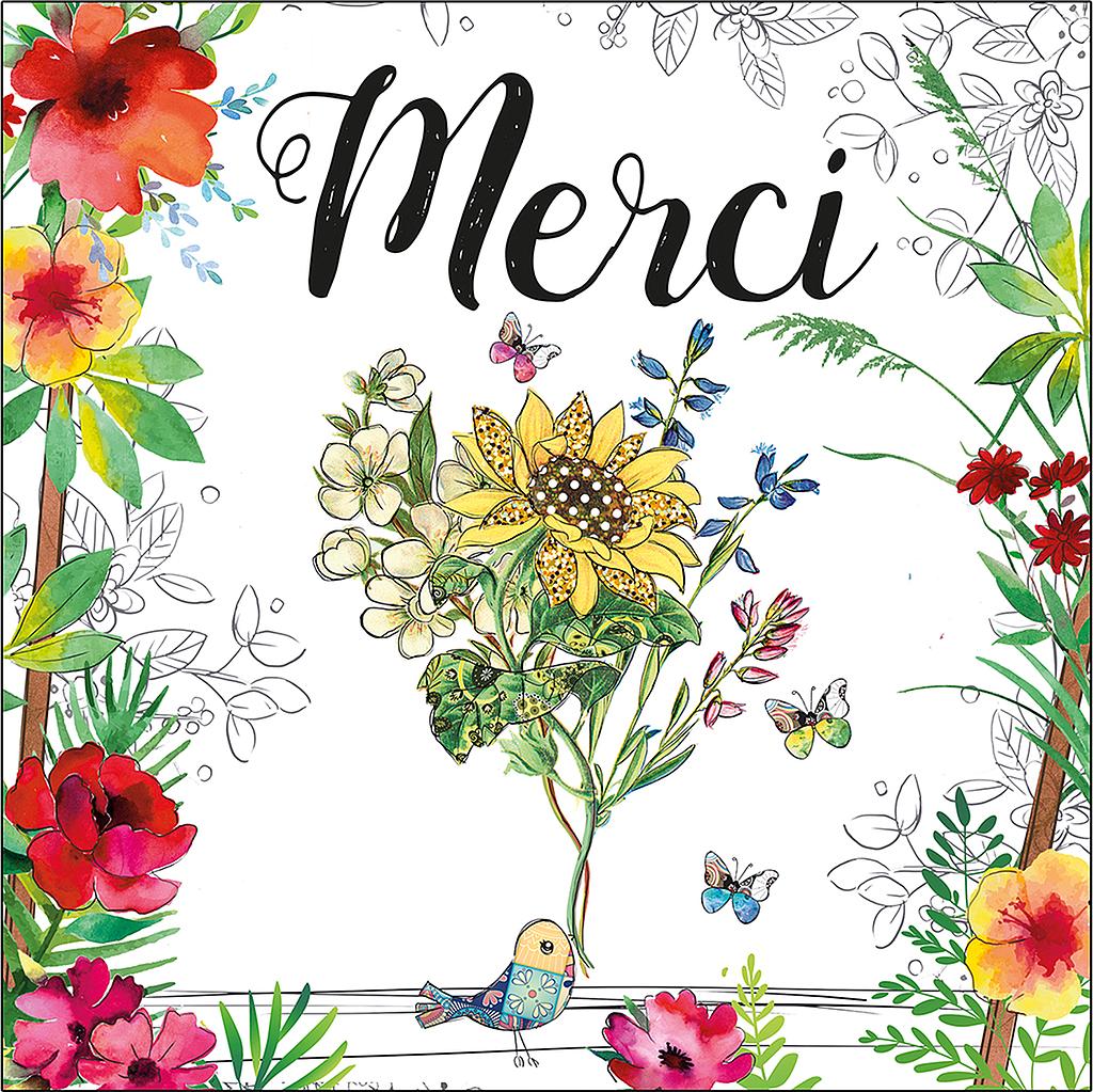 [MC 522130-43] Carte Merci ~14x14cm