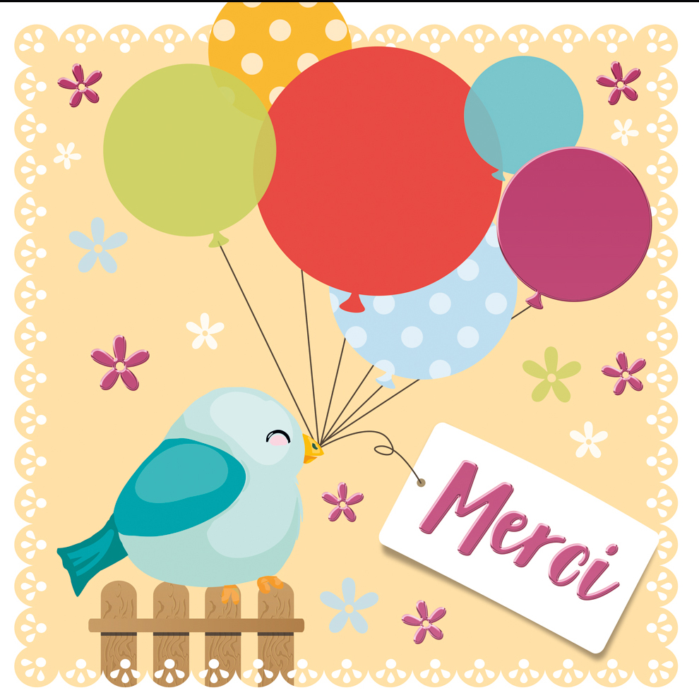 [MC 518150-71] Carte Merci ~14x14cm