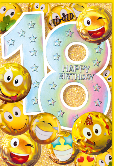 [Bi 54-1318] Carte Anniv. 18 ans
