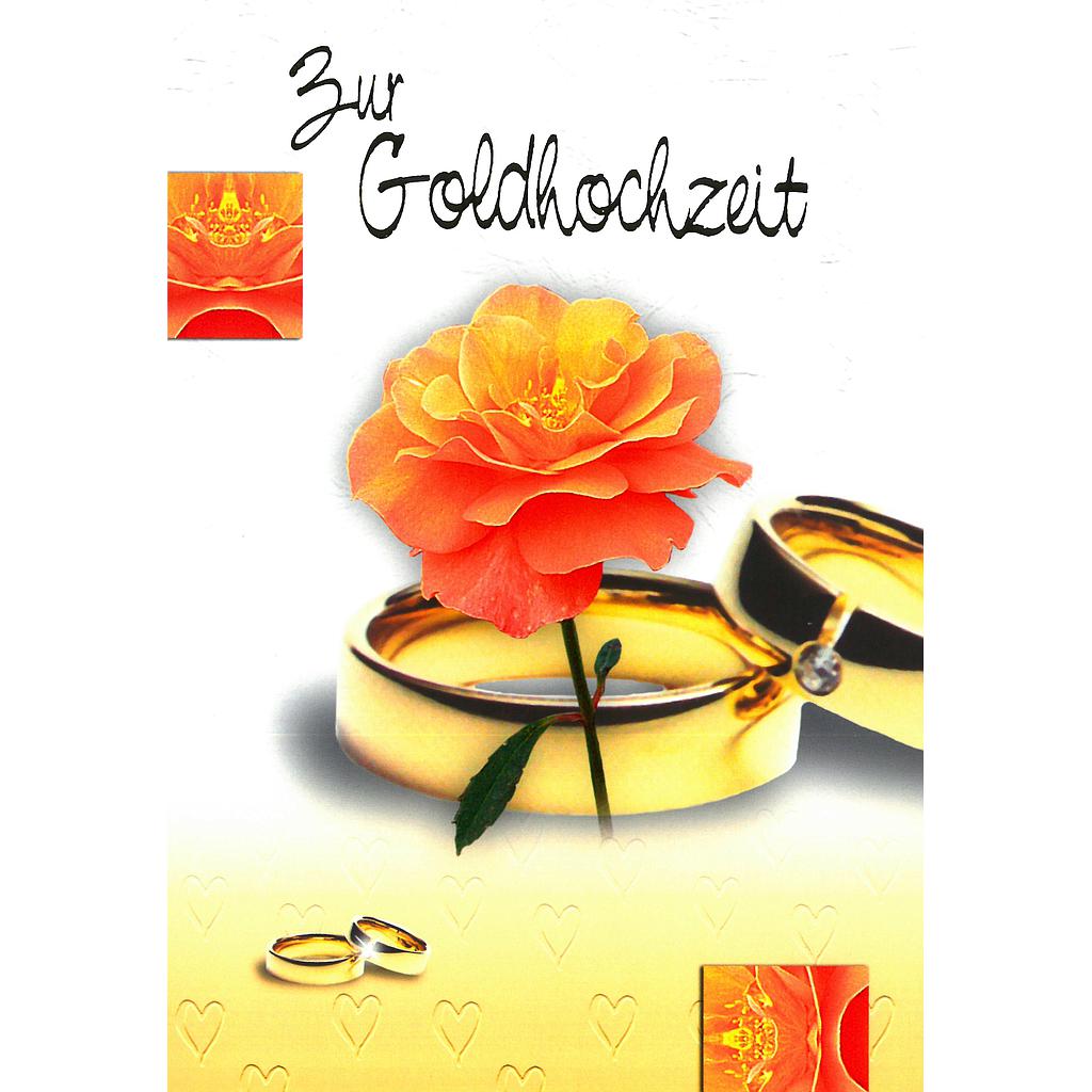 [HG UK-9933] Karte Goldhochzeit (50.)