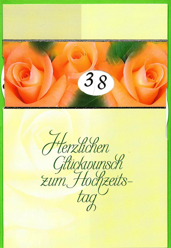 [HG 93-4148] Karte Hochzeitstag (Drehzahlen)