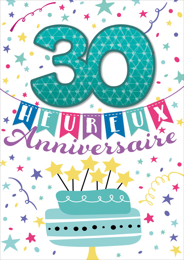 [A4-AG 518345] Carte A4 Anniversaire