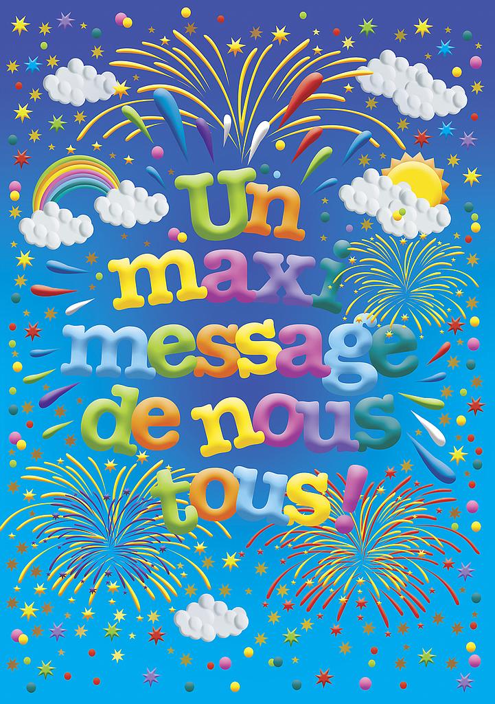 [A4-TD 9992170033] Carte A4 Anniversaire