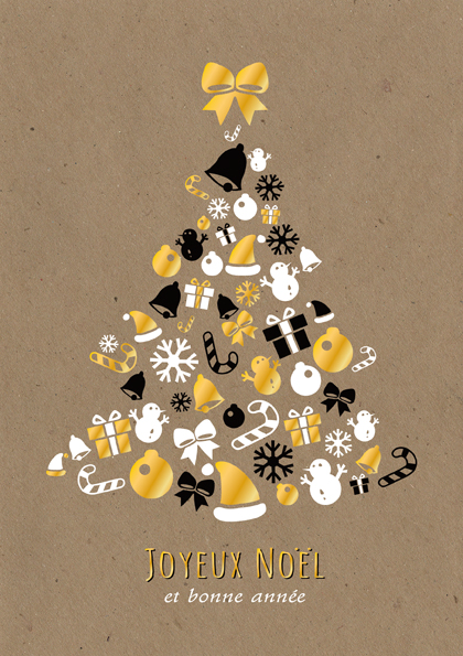 Carte A5 Joyeux Noël