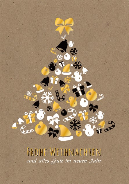 [#A5 FF 970-8544] Karte A5 Frohe Festtage
