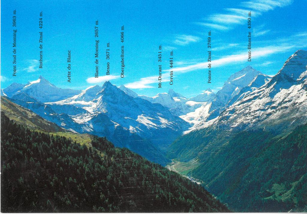 Postcards 11618 Les cimes du Val d'Anniviers