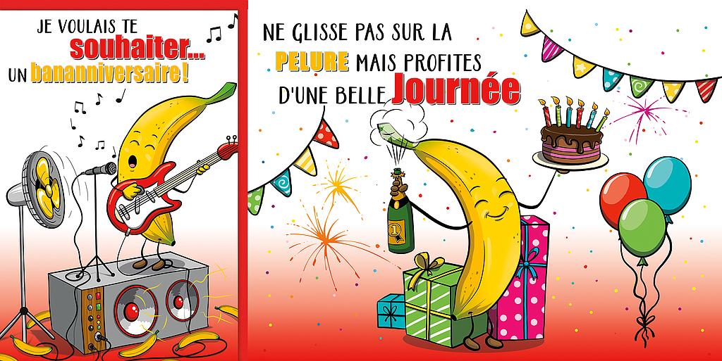 Mélange de 6 cartes à 4.90 Anniv. humoristique