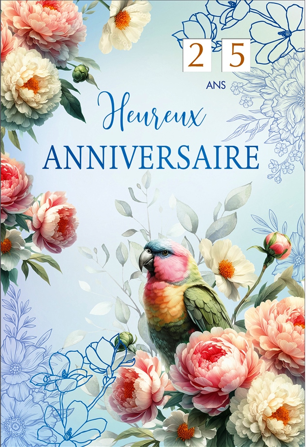 Mélange de 6 cartes à 4.90 Anniv. âge réglable dame