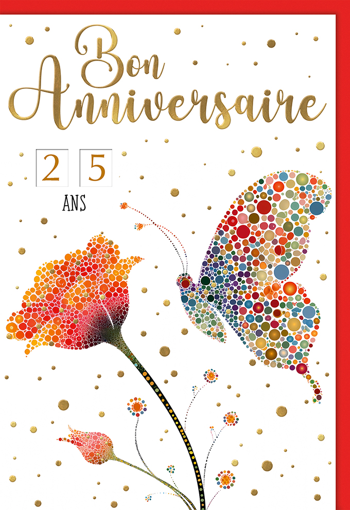 Mélange de 8 cartes à 4.90 Anniv. âge réglable dame