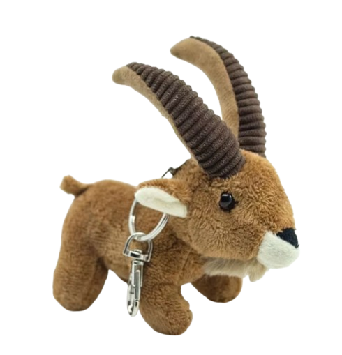 [MS SA1411] Porte-clés Bouquetin en peluche ~12cm