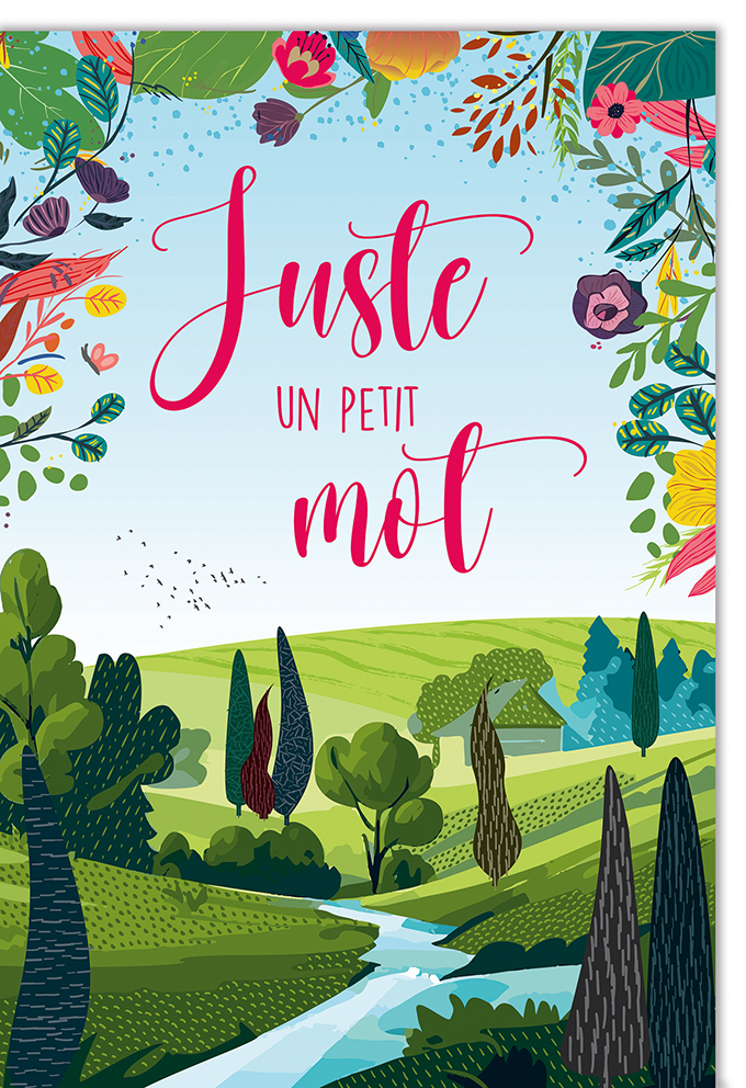 [TD 941012-6] Carte textes divers "Juste un petit mot"