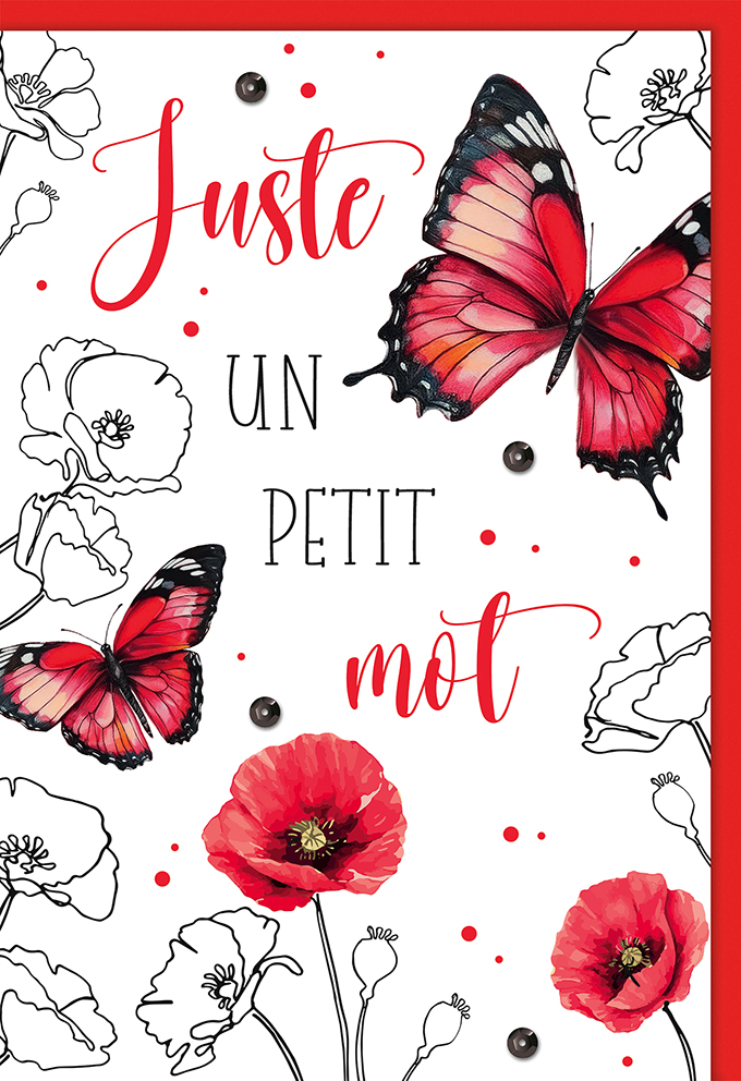 [TD 941012-3] Carte textes divers "Juste un petit mot"