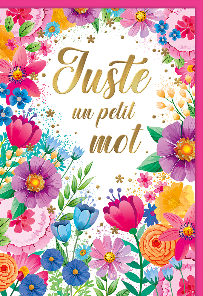 [TD 941012-1] Carte textes divers "Juste un petit mot"