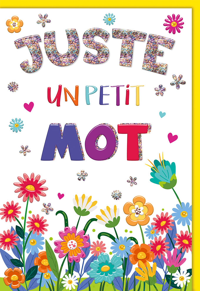 [TD 941012-5] Carte textes divers "Juste un petit mot"