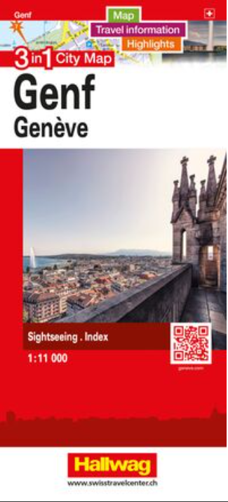 [BZ49870058] Genève, plan de ville 3en1 HKF 1:11'000