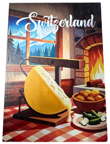 [CP CR8239] Postkarten Bambou „Raclette“