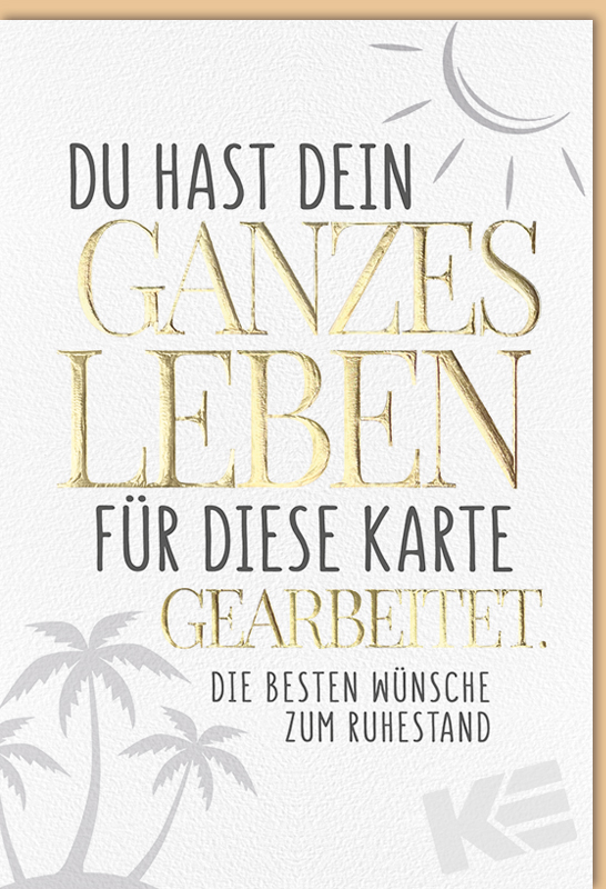 Karte Ruhestand