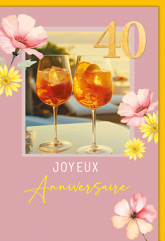 [AG 952014-2] Carte Anniv. 40 ans