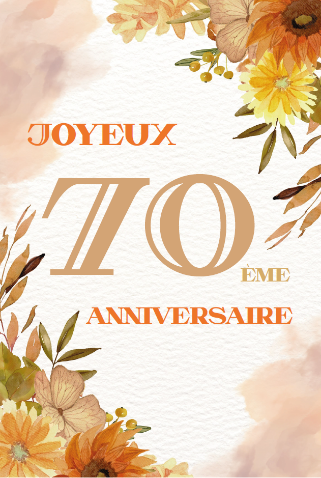 [AG 6415-70] Carte Anniv. 70 ans