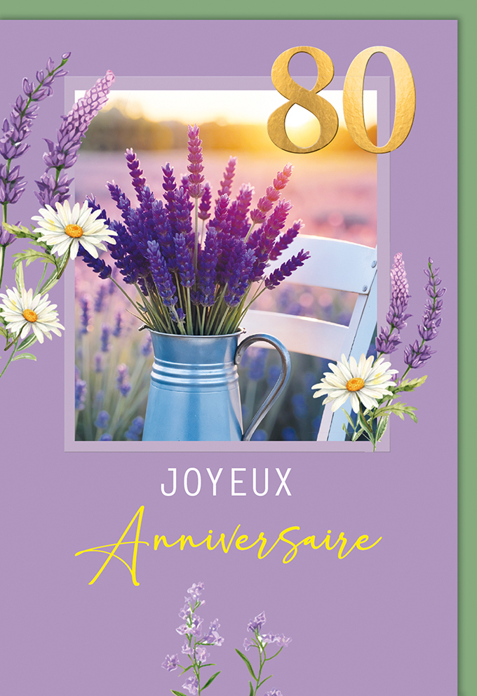 [AG 952014-6] Carte Anniv. 80 ans