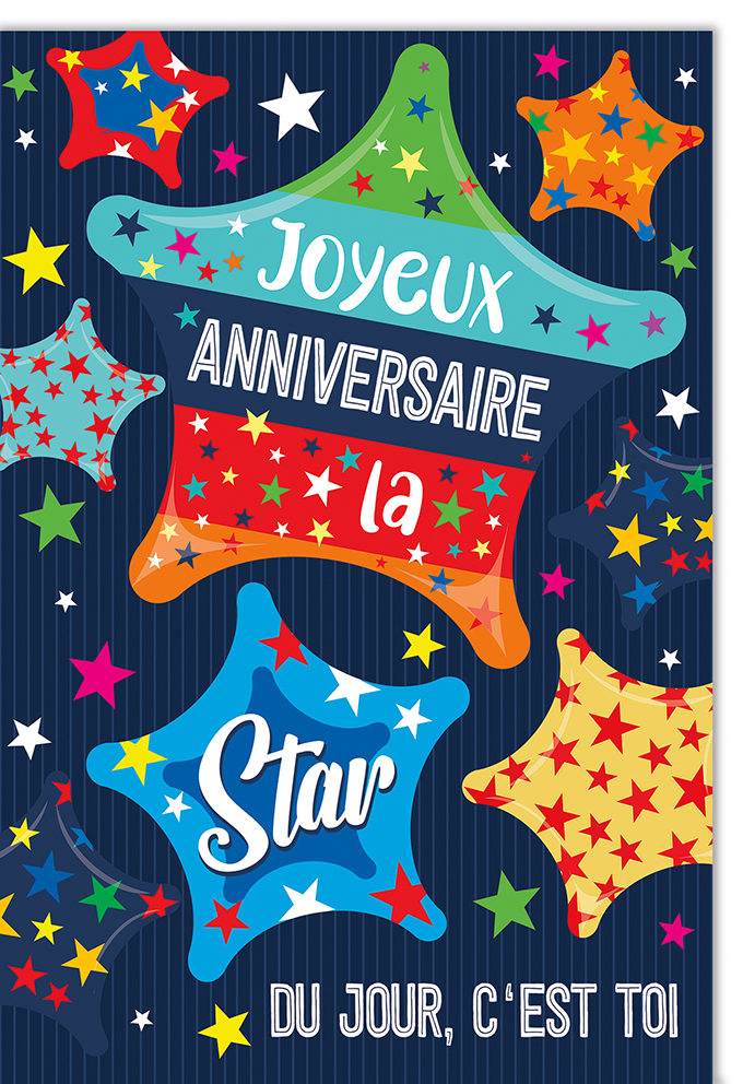 Carte A4 Anniversaire