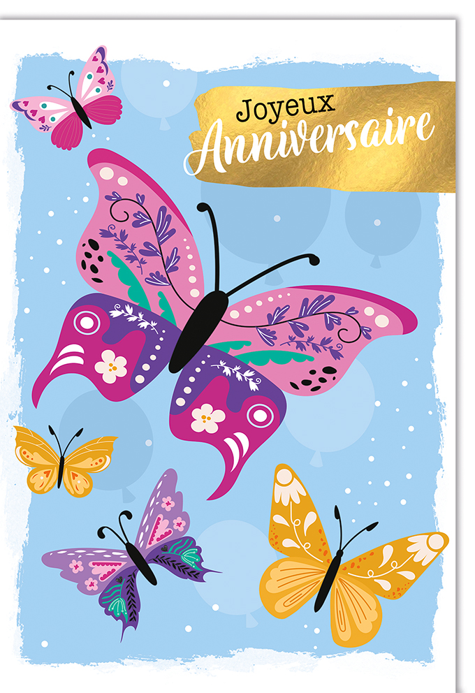 Carte A4 Anniversaire