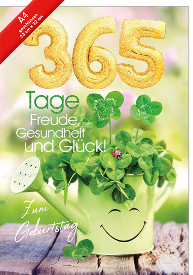 Karte A4 Geburtstag
