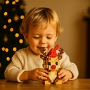 Renne de noël en brique à assembler