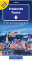Carte double France (Nord+Sud) 1:6000'000