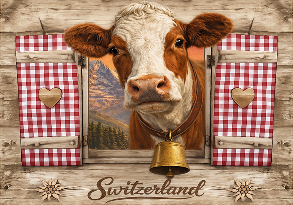 [CP CR8595] Postcards 8595 Vaches suisse