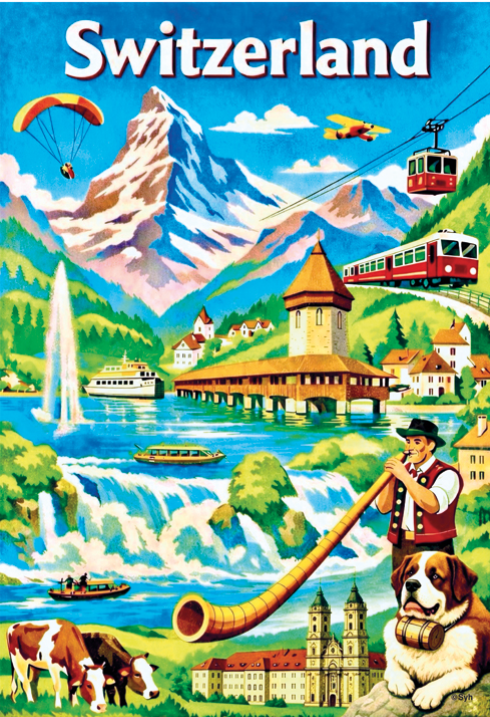 [CP CR8823] Postcards 8823 Symboles suisses