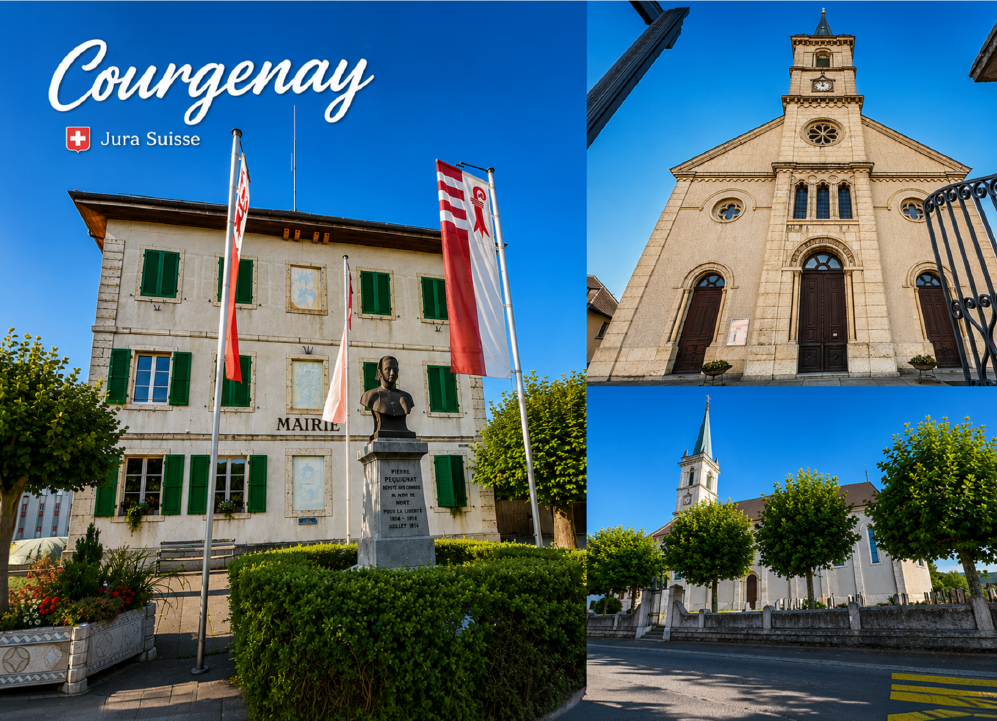 [CP JU150] Postcards Courgenay