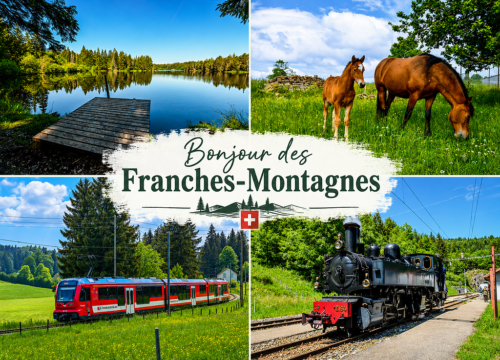 [CP JU152] Postcards Franches-Montagnes