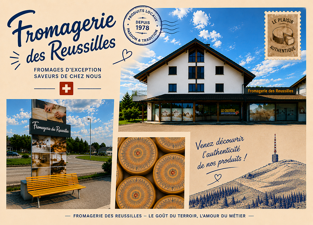 [CP BE144] Postcards Fromagerie des Reussilles