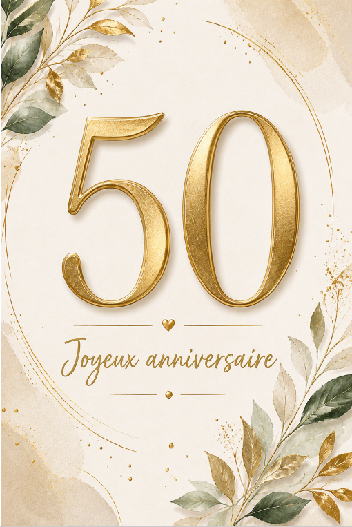 Carte Anniv. 50 ans