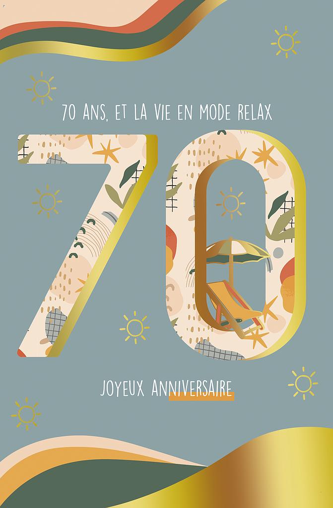 Carte Anniv. 70 ans