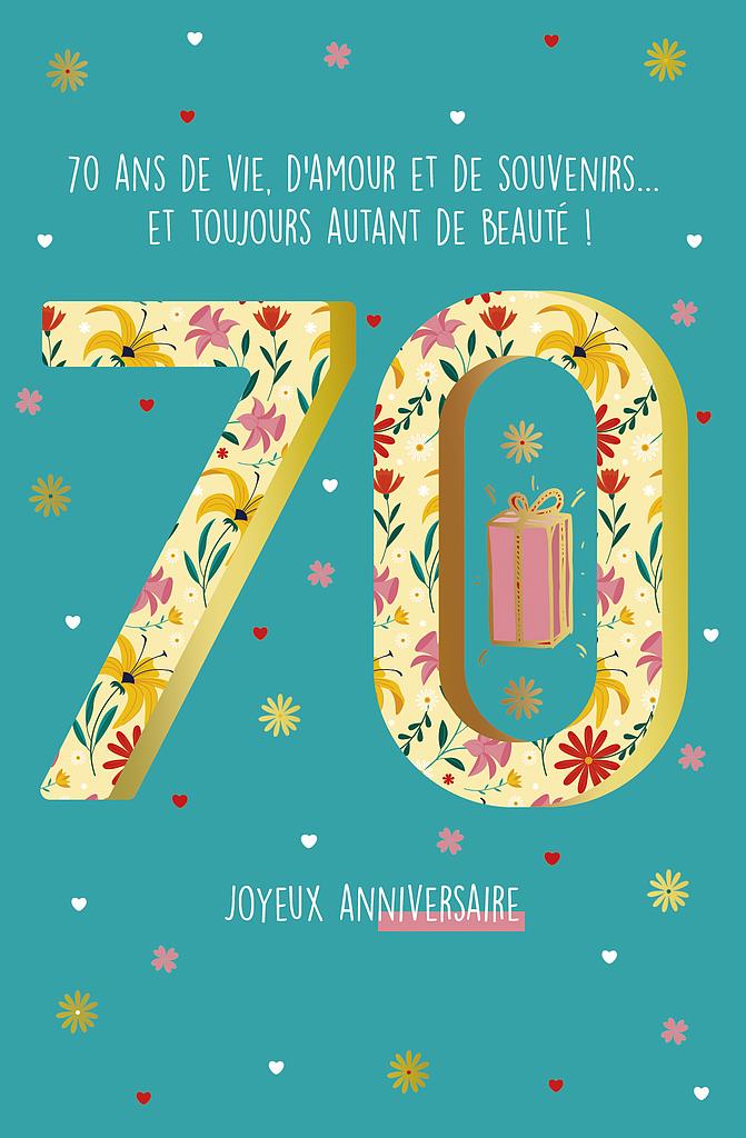 [AG 300039] Carte Anniv. 70 ans