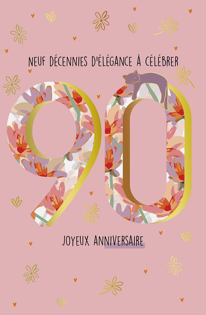 [AG 300045] Carte Anniv. 90 ans