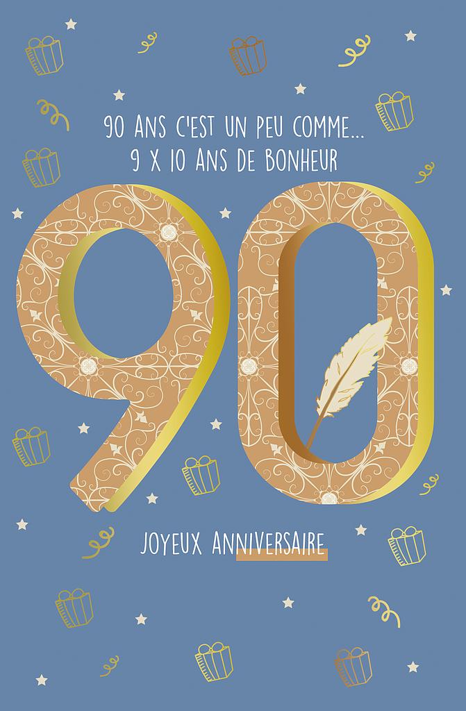 [AG 300043] Carte Anniv. 90 ans