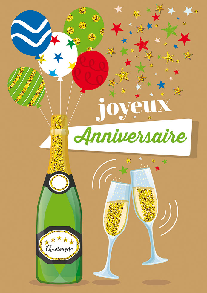 Carte A4 Anniversaire