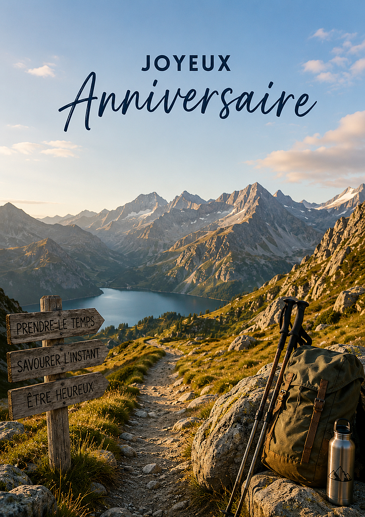 Carte A5 Anniversaire